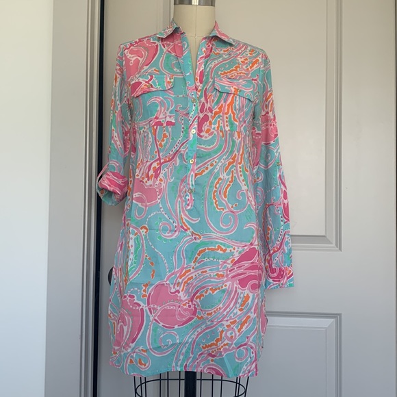 Lilly Pulitzer Captiva tunic Jellies be Jammin - Picture 7 of 12